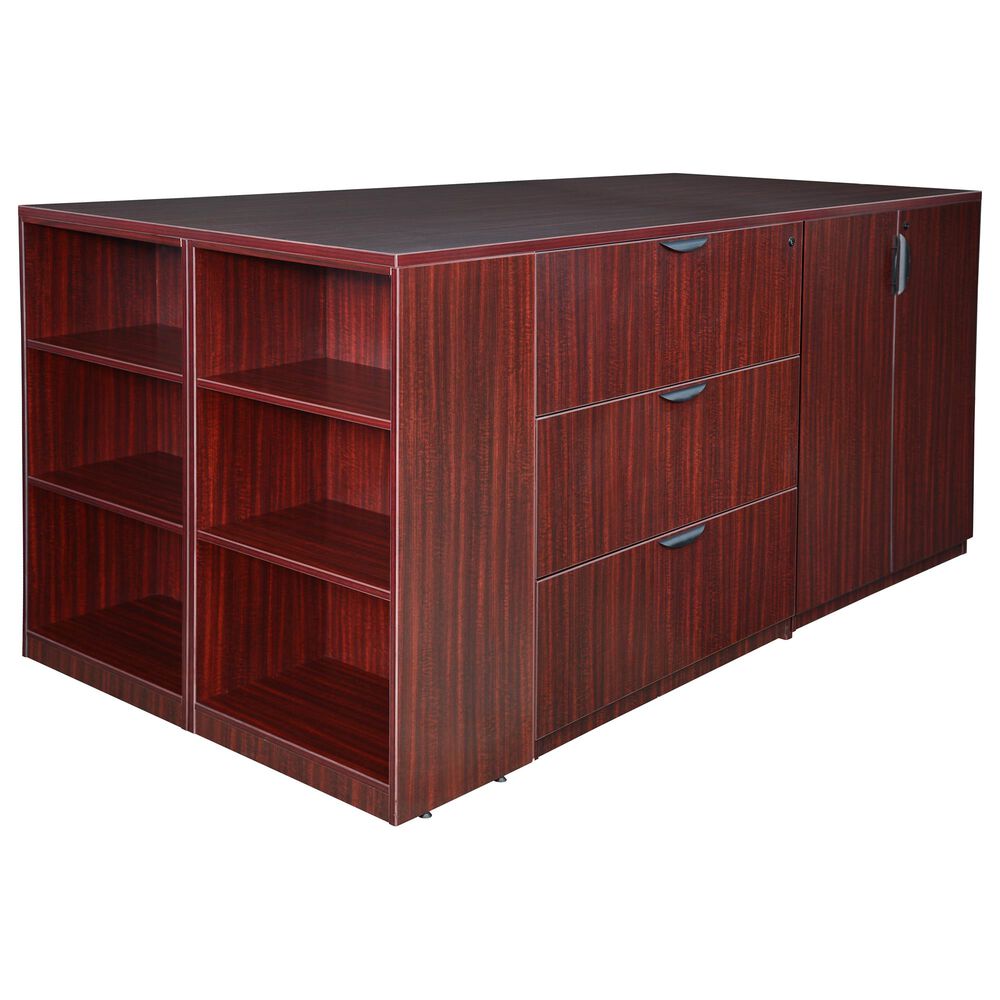 Legacy 5-Piece Stand Up Office Set in Mahogany, , large