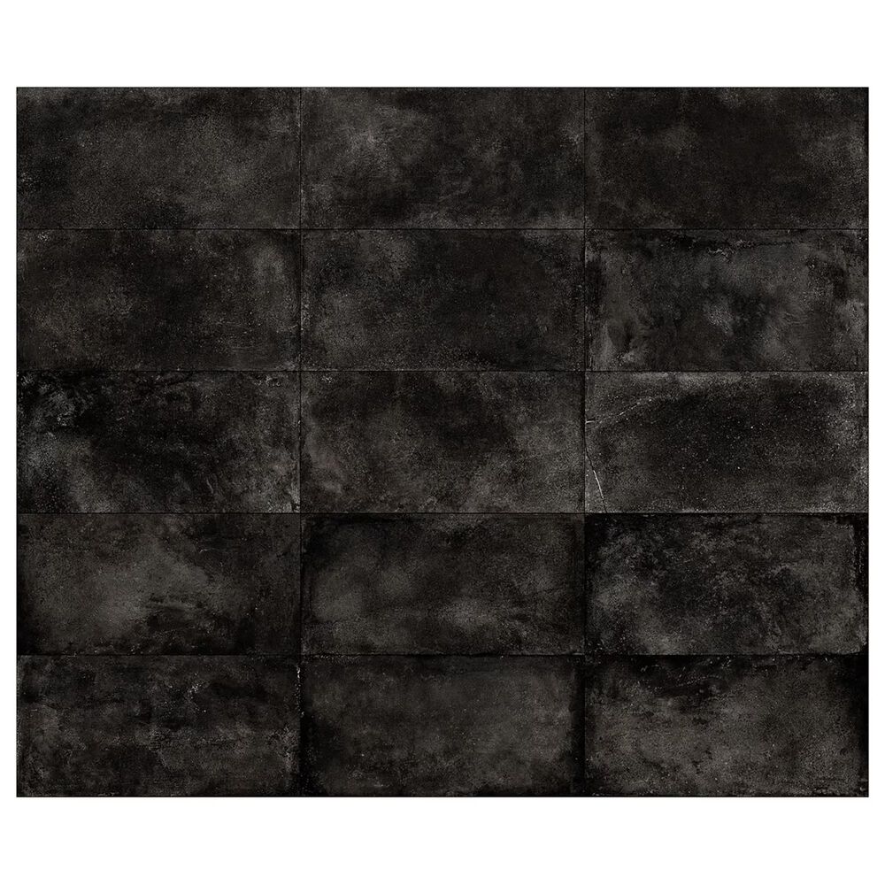 Soho Studio Brooklyn Black 12" x 24" Matte Porcelain Tile, , large