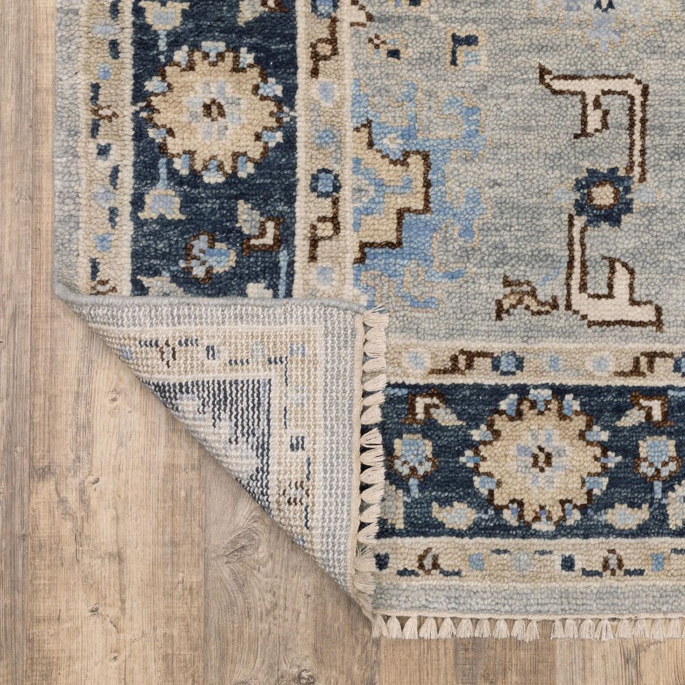 Oriental Weavers Majorca MAJ05 Grey and Blue 9&#39; x 12&#39; Area Rug, , large