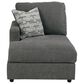 Ashley Edenfield 3-Piece Left Facing Sectional with Chaise in Charcoal, , large