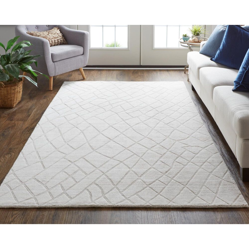 Feizy Redford 3&#39;6&quot; x 5&#39;6&quot; Beige Area Rug, , large