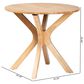 Baxton Studio Kenji 34" Dining Table in Natural Brown - Table Only, , large
