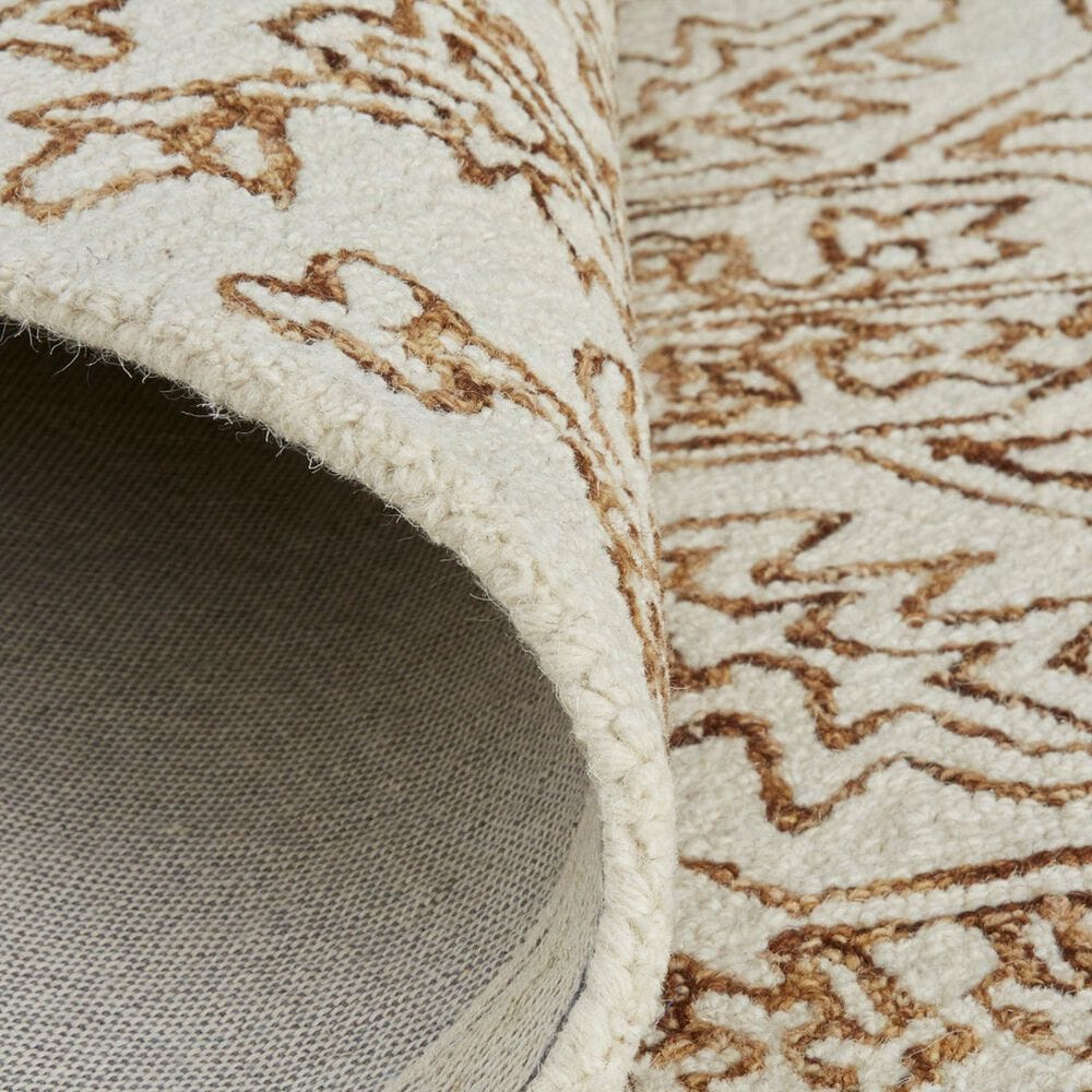 Feizy Belfort Ivory and Brown 12&#39; x 15&#39; Area Rug, , large