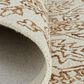 Feizy Belfort Ivory and Brown 12" x 15" Area Rug, , large