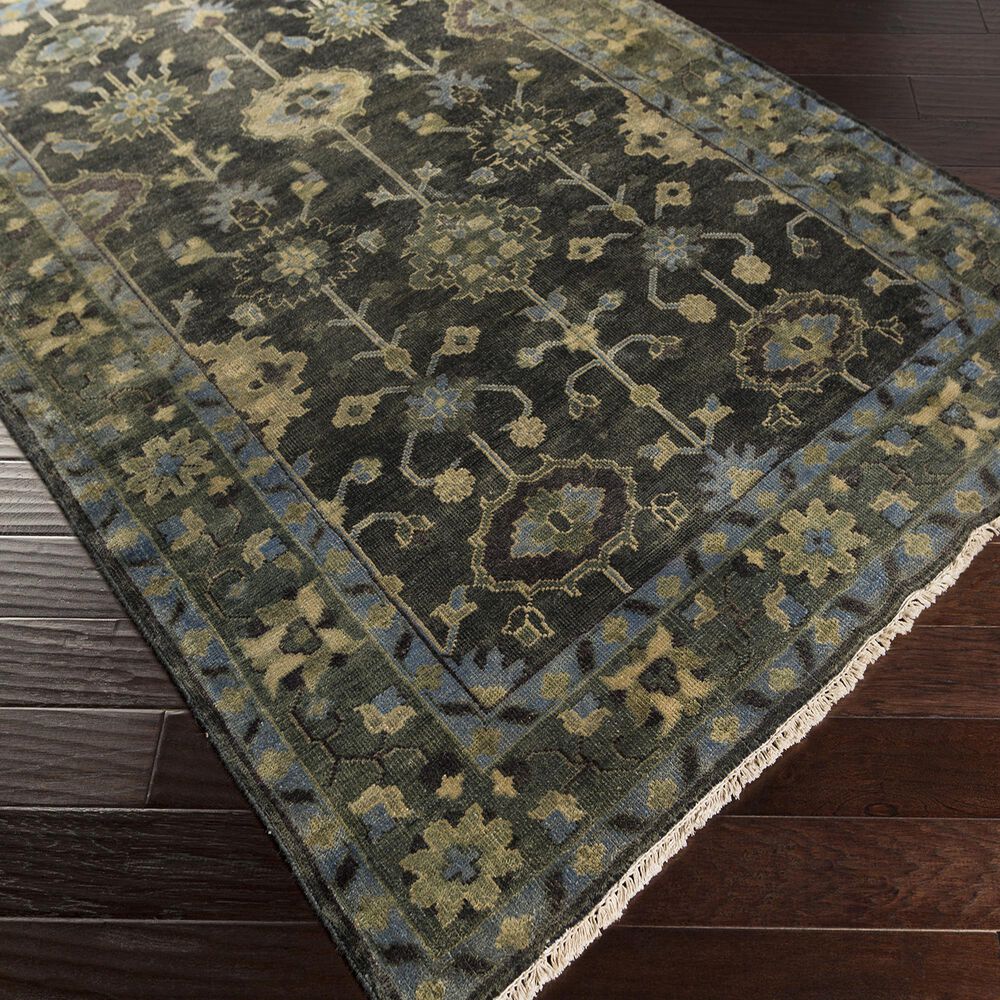 Surya Antique 3&#39;6&quot; x 5&#39;6&quot; Green, Charcoal, Slate, Taupe and Light Olive Area Rug, , large