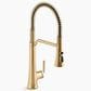 Kohler Tone Semi-Professional Pull-Down Kitchen Sink Faucet in Vibrant Brushed Moderne Brass, , large
