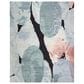 Nourison Silk Shadows 7"9" x 9"9" Blue, Black and Pink Area Rug, , large