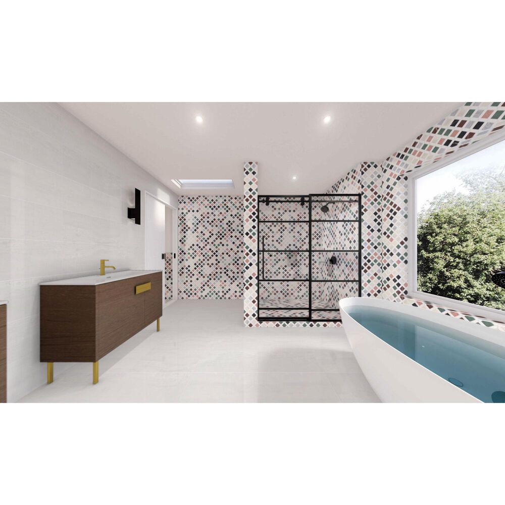 Soho Studio Chosen Multicolor 11.92" x 11.92" Marble Mosaic Sheet, , large