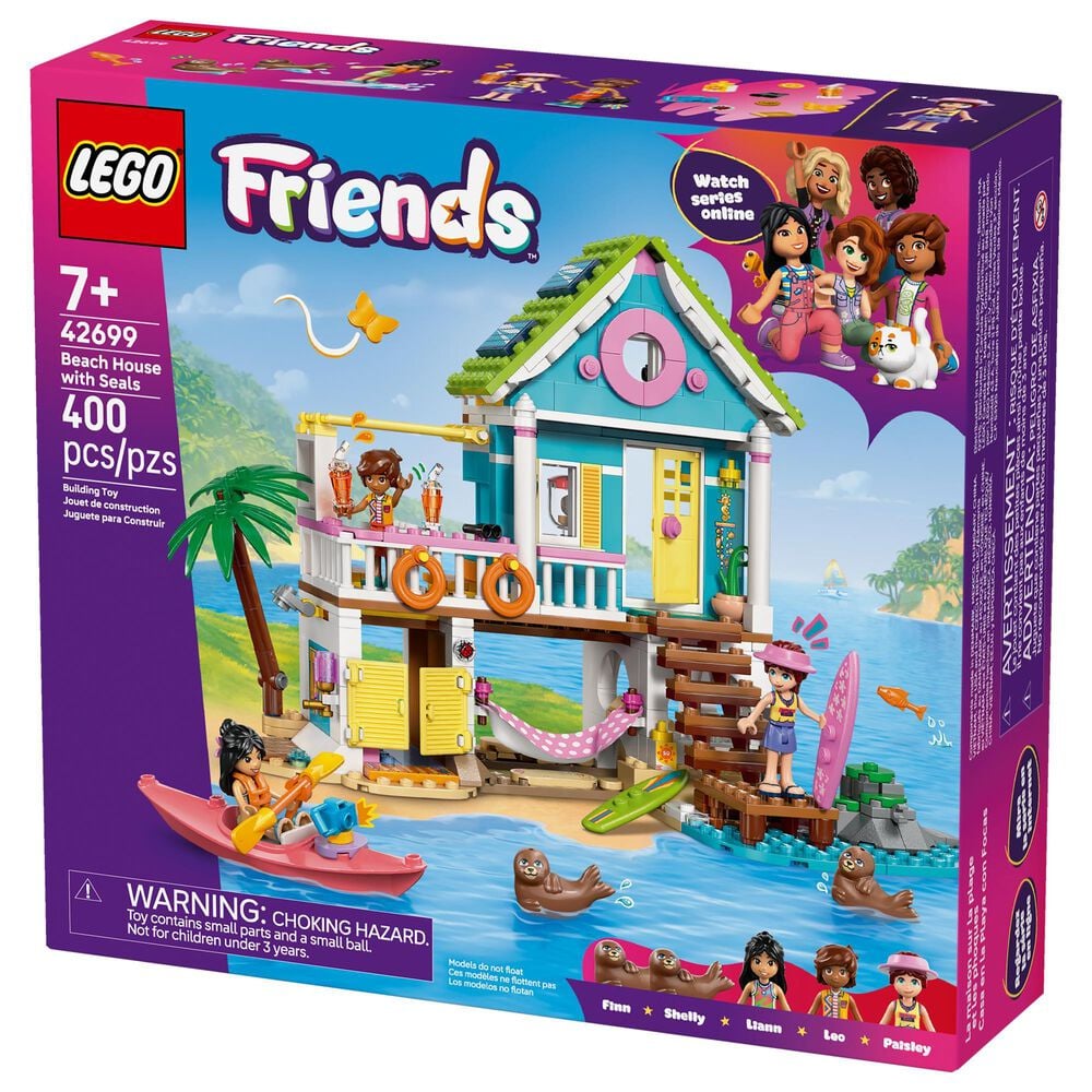 LEGO Friends Beach House with Seals Building Set, , large