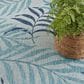 Nourison Garden Oasis Nature Blue 6" x 9" Indoor/Outdoor Area Rug, , large