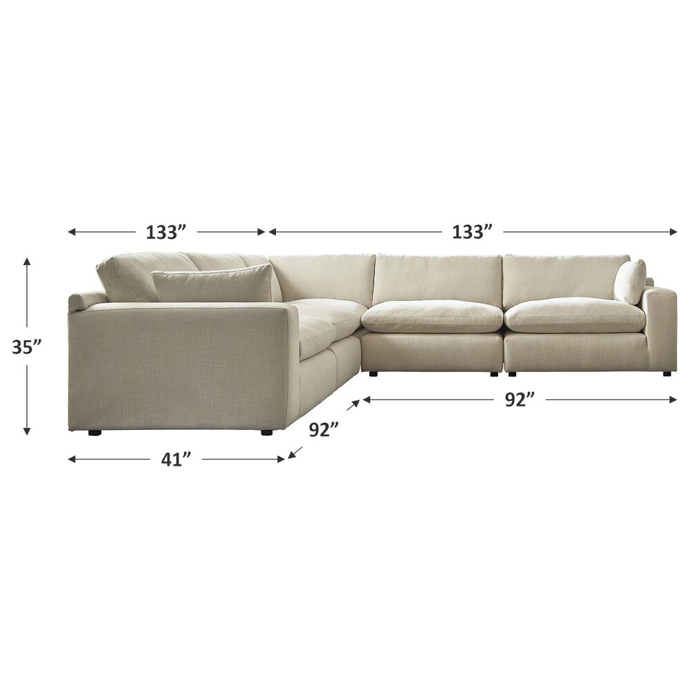 Signature Design by Ashley Elyza 5-Piece L-Shaped Sectional in