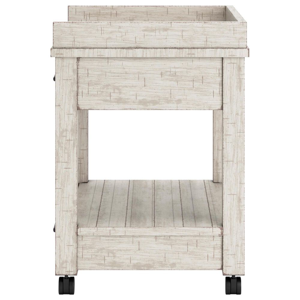 Ashley Carynhurst 3-Piece Office Desk Set in Whitewash, , large