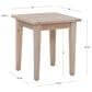 Linon Home Decor Teagon Square Side Table in Natural, , large