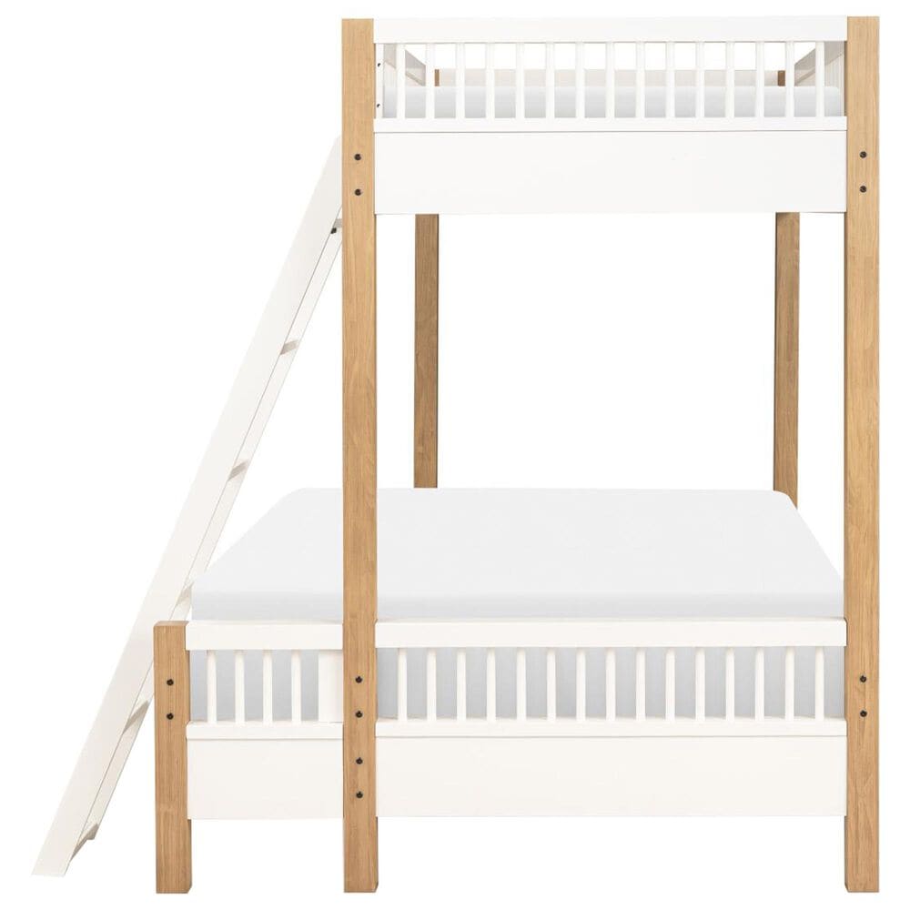 St Claire Home Margot Twin over Full Bunk Bed in Desert Oak, , large