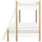 St Claire Home Margot Twin over Full Bunk Bed in Desert Oak, , large