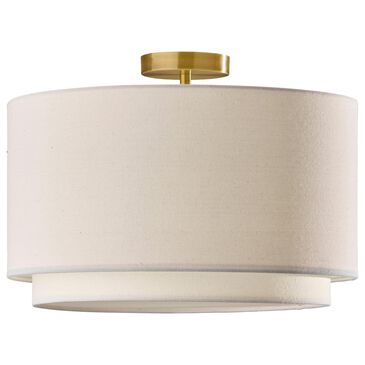 Adesso Finley Double Layer Flush Mount in Antique Brass, , large