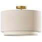 Adesso Finley Double Layer Flush Mount in Antique Brass, , large