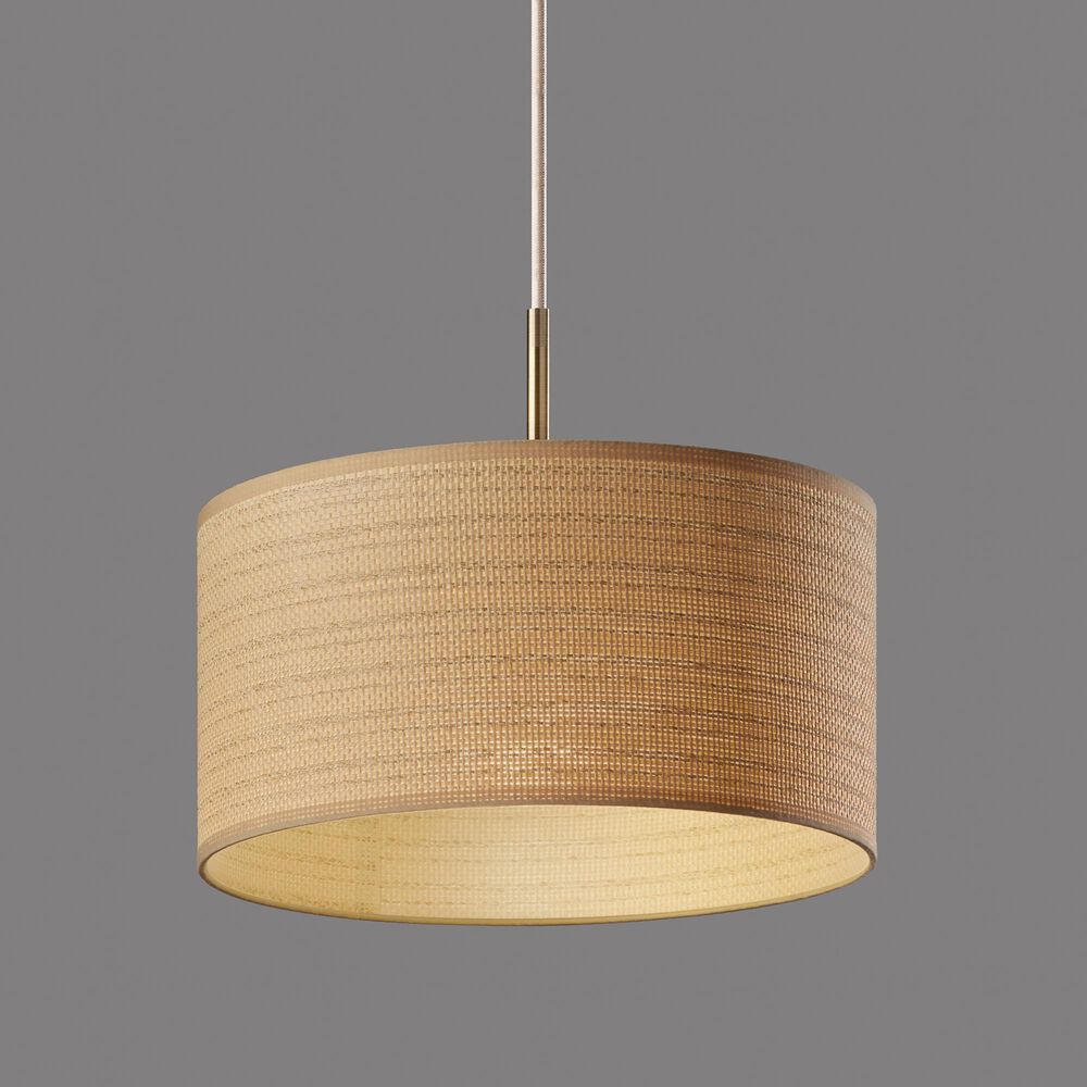 Adesso Harvest 1-Light Pendant in Antique Brass, , large