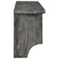 Timberlake Pomona 48" Storage Wall Shelf with Coat Hook in Slate Gray, , large