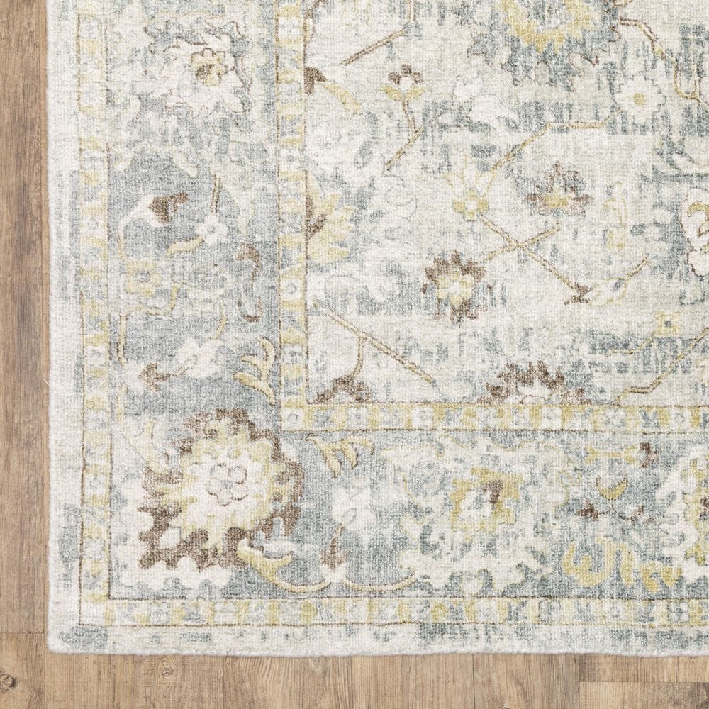 Oriental Weavers Windham WIN06 Ivory and Blue 6&#39; x 9&#39; Area Rug, , large