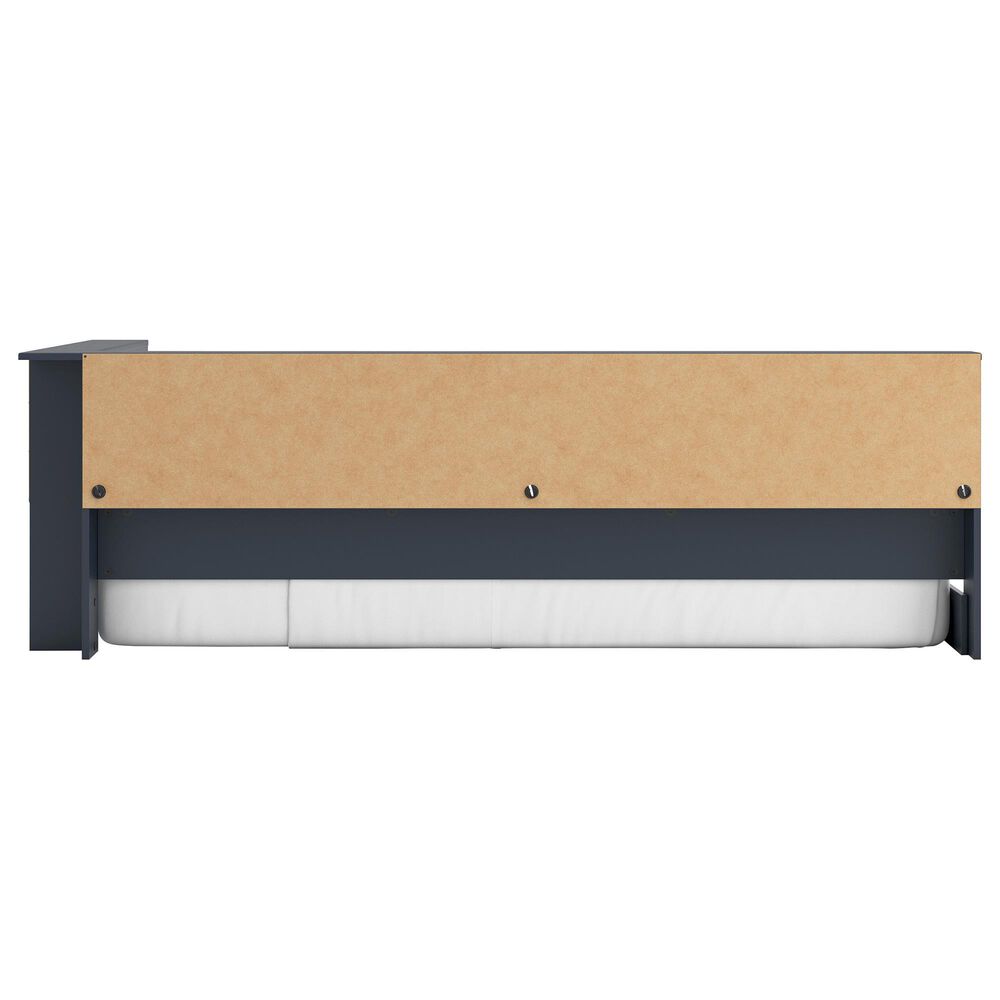 Ashley Simmenfort Twin Bookcase Storage Bed in Navy Blue, , large