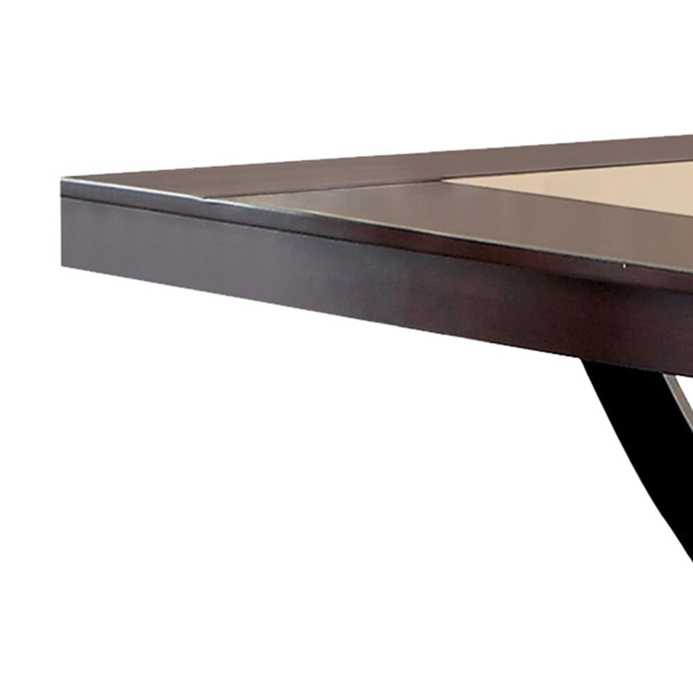 Furniture of America Joyner Counter Height Table in Dark Cherry and Ivory - Table Only, , large