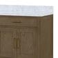 Lexora Home Abbey 84" Double Bathroom Vanity in Grey Oak with 2 cm White Carrara Marble Top and Rectangular Sinks, , large