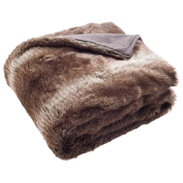 Safavieh Faux Luxe Queen Throw in Chocolate, , large