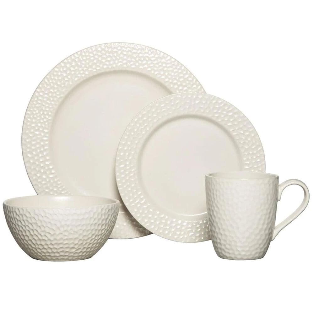 Mikasa Hayes White 16-Piece Dinnerware Set Service for 4, , large