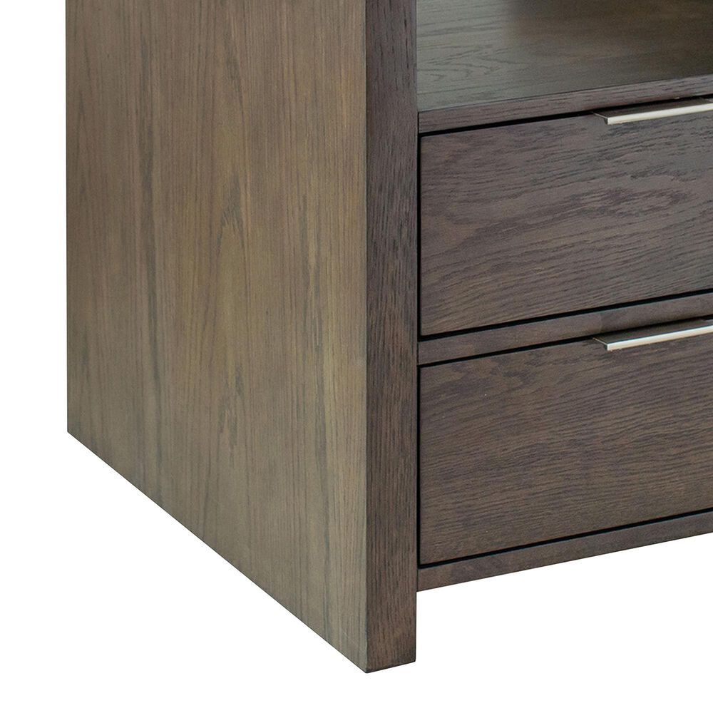 Nicolette Home Merrick Rectangular End Table in Homestead Brown and Clear, , large