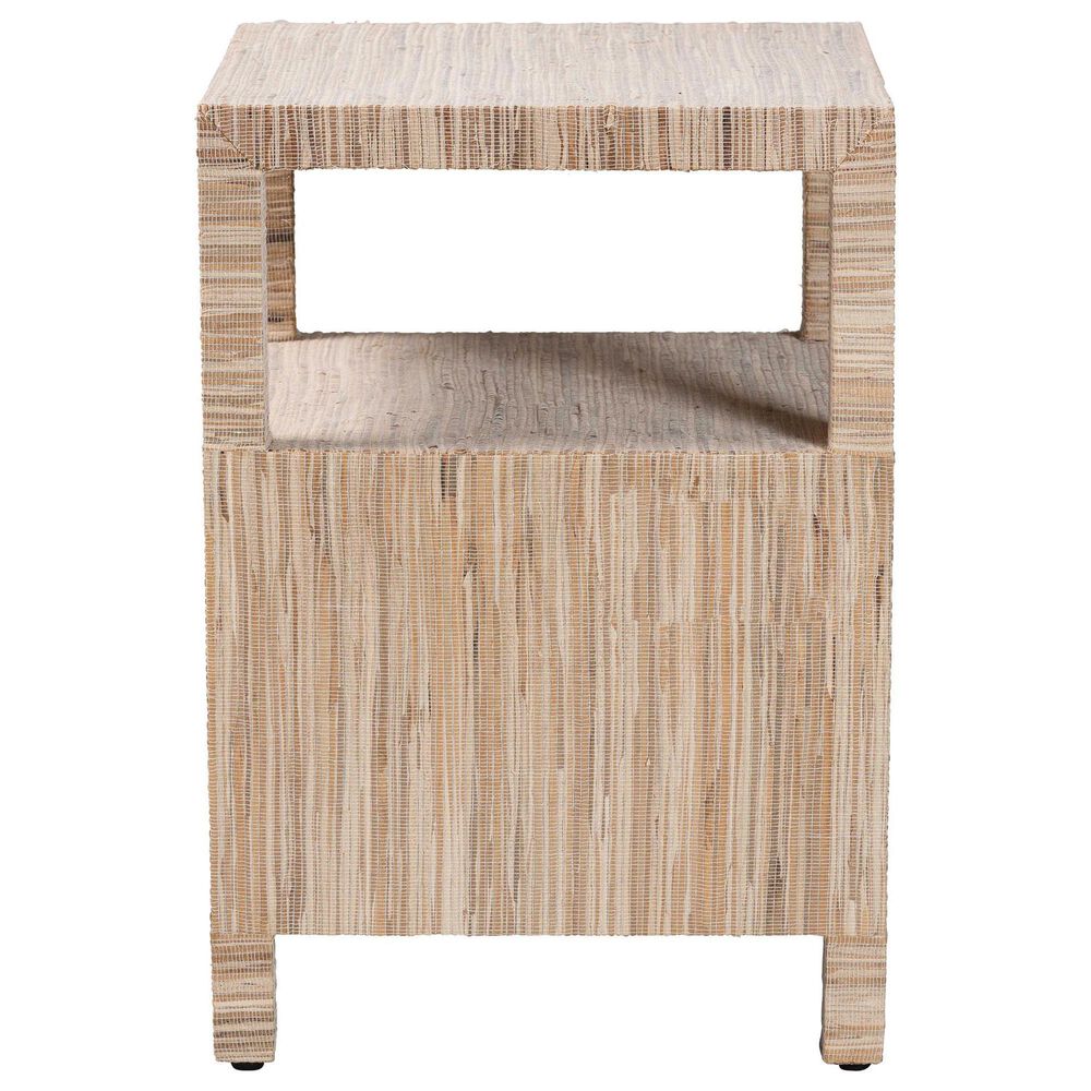 Baxton Studio Paine 2-Drawer Nightstand in Natural, , large