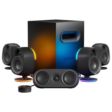 Steel Series Arena 9 5.1 Bluetooth Gaming Speaker System with RGB Lighting in Black, , large