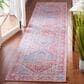 Safavieh Serapi Bohemian 2" x 9" Rust and Blue Runner, , large