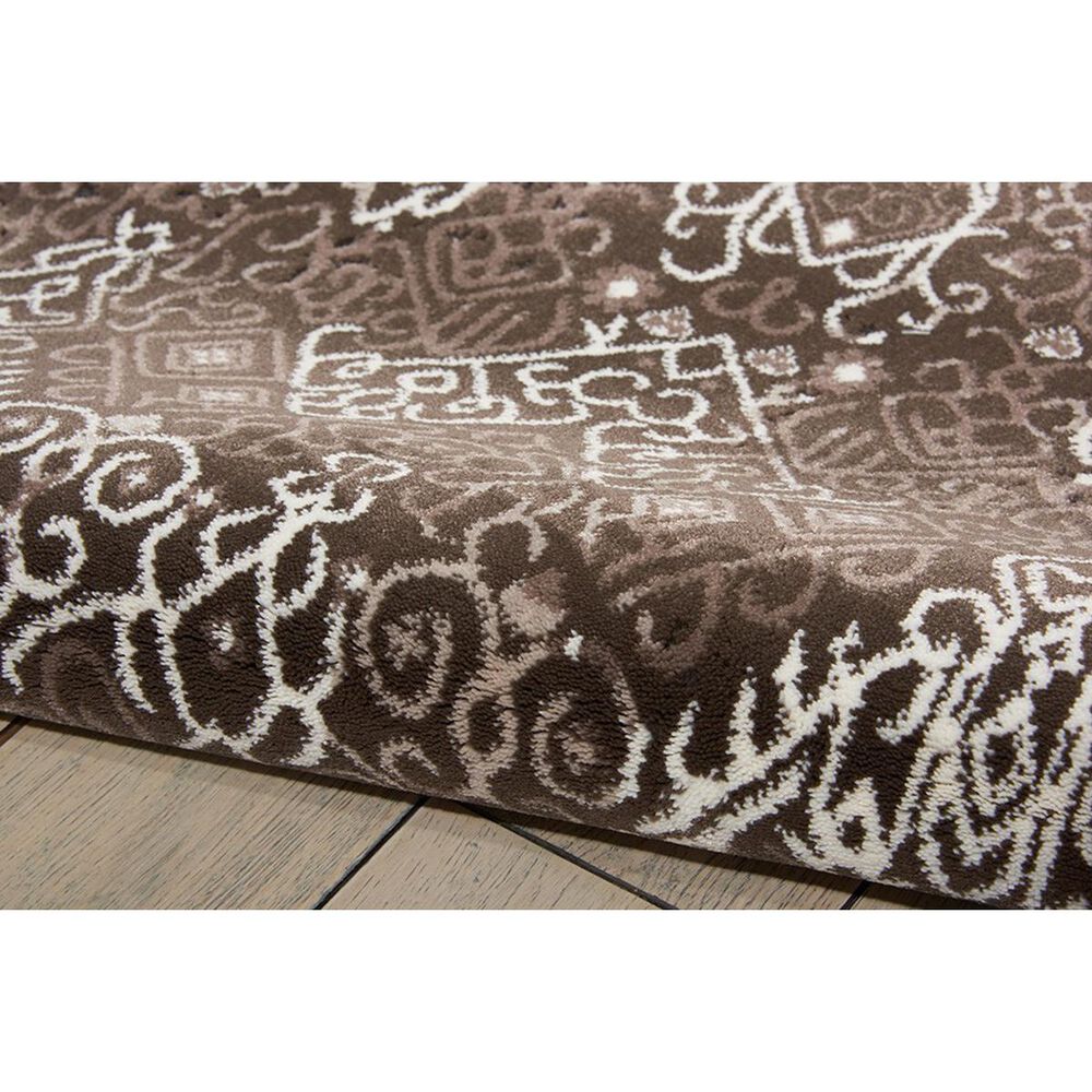 Nourison Karma KRM04 5&#39;3&quot; x 7&#39;4&quot; Mocha Area Rug, , large