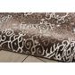 Nourison Karma KRM04 5"3" x 7"4" Mocha Area Rug, , large