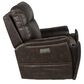 Steve Silver Lexington Triple Power Media Recliner in Saddle Brown, , large