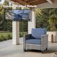 HOMLUX 10-Piece Patio Seating Bundle in Denim Blue, , large