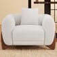Morden Fort Cloud Boucle Arm Chair in Green, , large