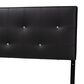 Baxton Studio Dalini King Panel Headboard in Black, , large