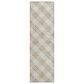 Dalyn Rug Company Soft Essentials Plaid Ivory 2"3" x 7"6" Indoor/Outdoor Runner, , large
