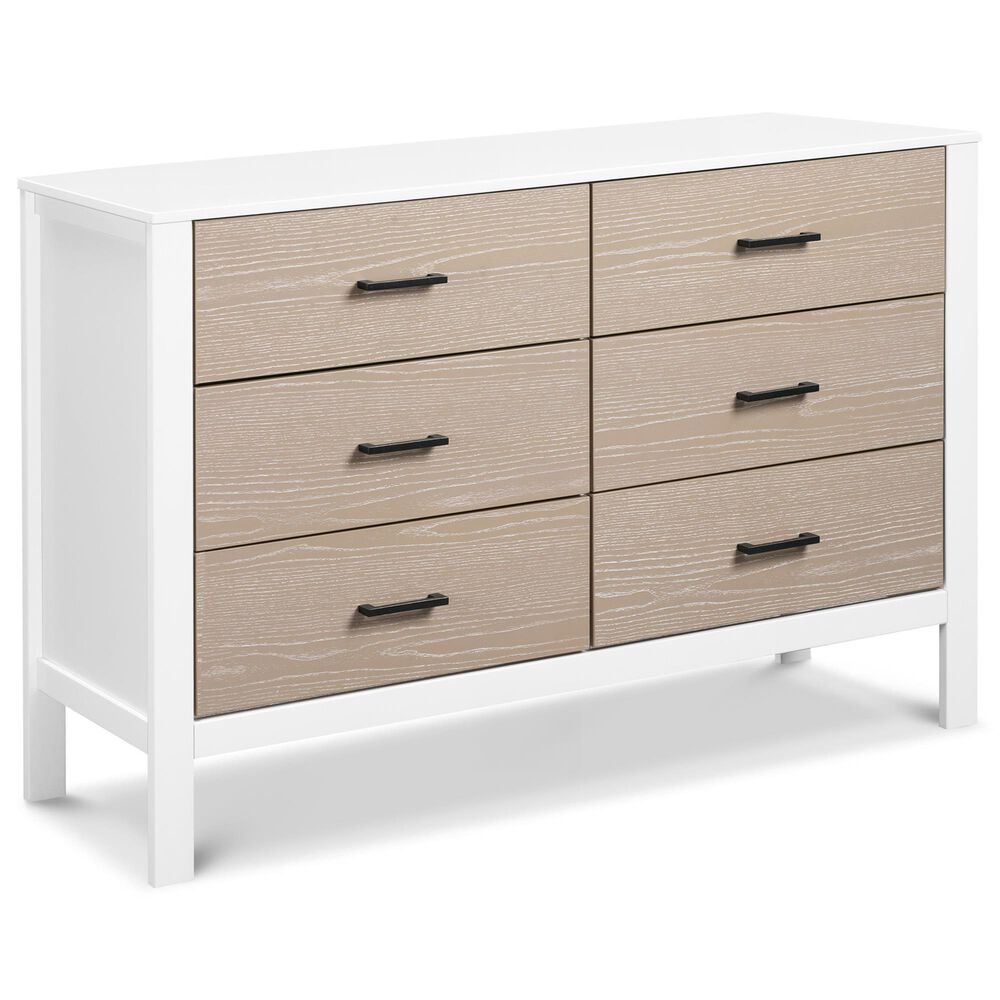 New Haus Radley 6-Drawer Dresser in White and Coastwood, , large