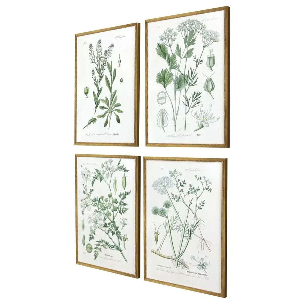 Paragon 25" x 19" Assemblage Wall Art Set in Green (Set of 4), , large