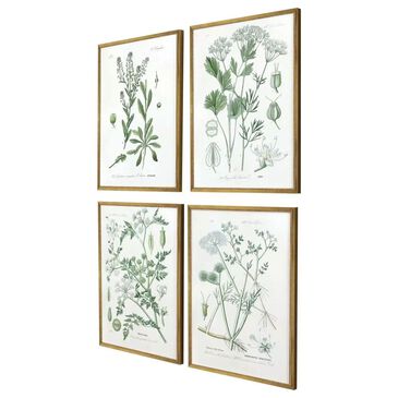 Paragon 25" x 19" Assemblage Wall Art Set in Green (Set of 4), , large