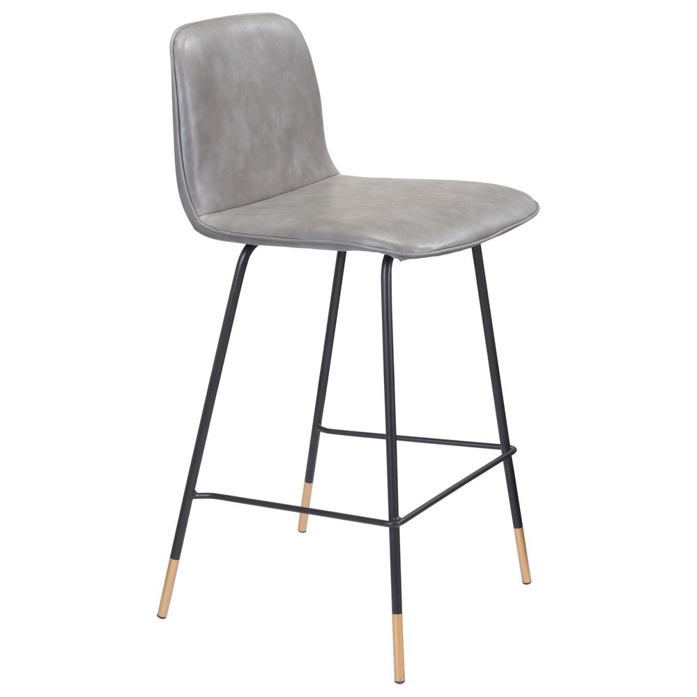 Zuo Modern Var Counter Stool in Gray, , large