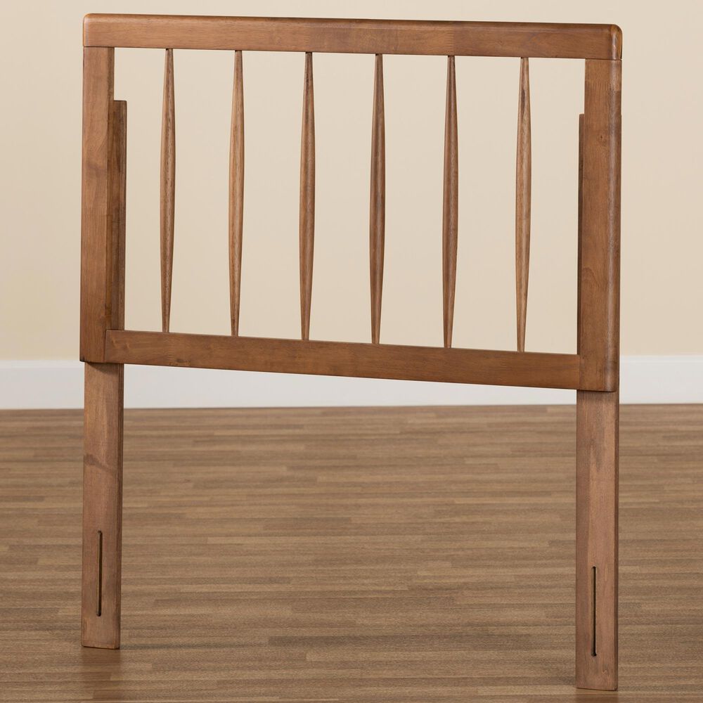 Baxton Studio Valin Twin Headboard in Ash Walnut, , large