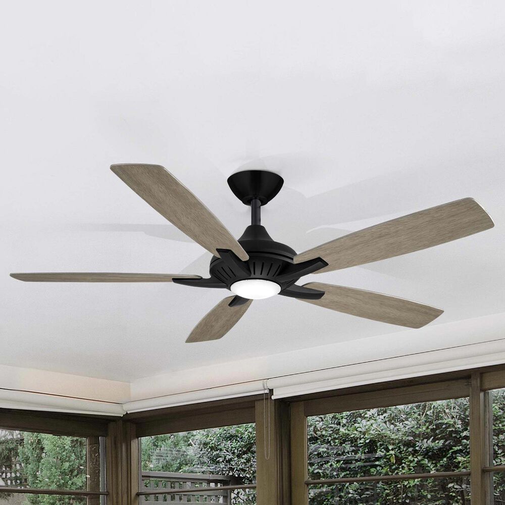 Minka-Aire Dyno 52" Ceiling Fan with Seashore Grey Blades in Coal, , large