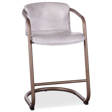 Home Trends & Design Portofino Counter Stool in Antique Gold and Top Grain Leather, , large