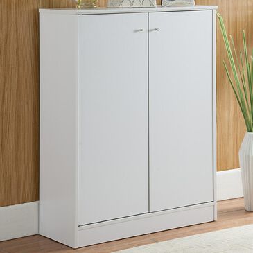 Global Movement Shoe Cabinet in White, , large