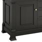 James Martin Vanities Brookfield 60" Single Bathroom Vanity in Black Onyx with 3 cm Victorian Silver Quartz Top and Rectangular Sink, , large