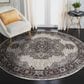 Amer Rugs Alexandria 6"7" Round Ivory and Stone Gray Area Rug, , large